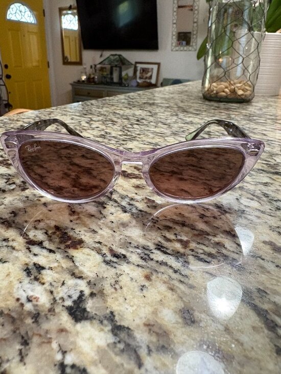 Ray-Ban Nina Sunglasses - Lavender Crystal (RARE) main image 12